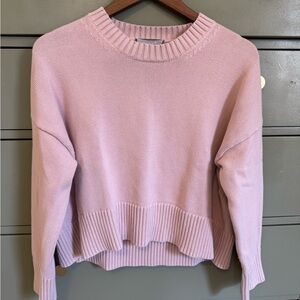 Everlane Light Pink Crew Neck Sweater